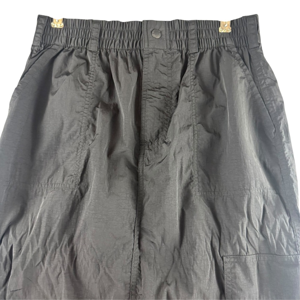 OFFLINE by Aerie Black Nylon Cargo Maxi Skirt Utility Gorpcore Medium - Picture 2 of 7